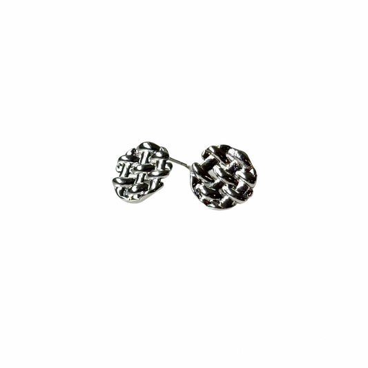 TEXTURED SILVER STUDS