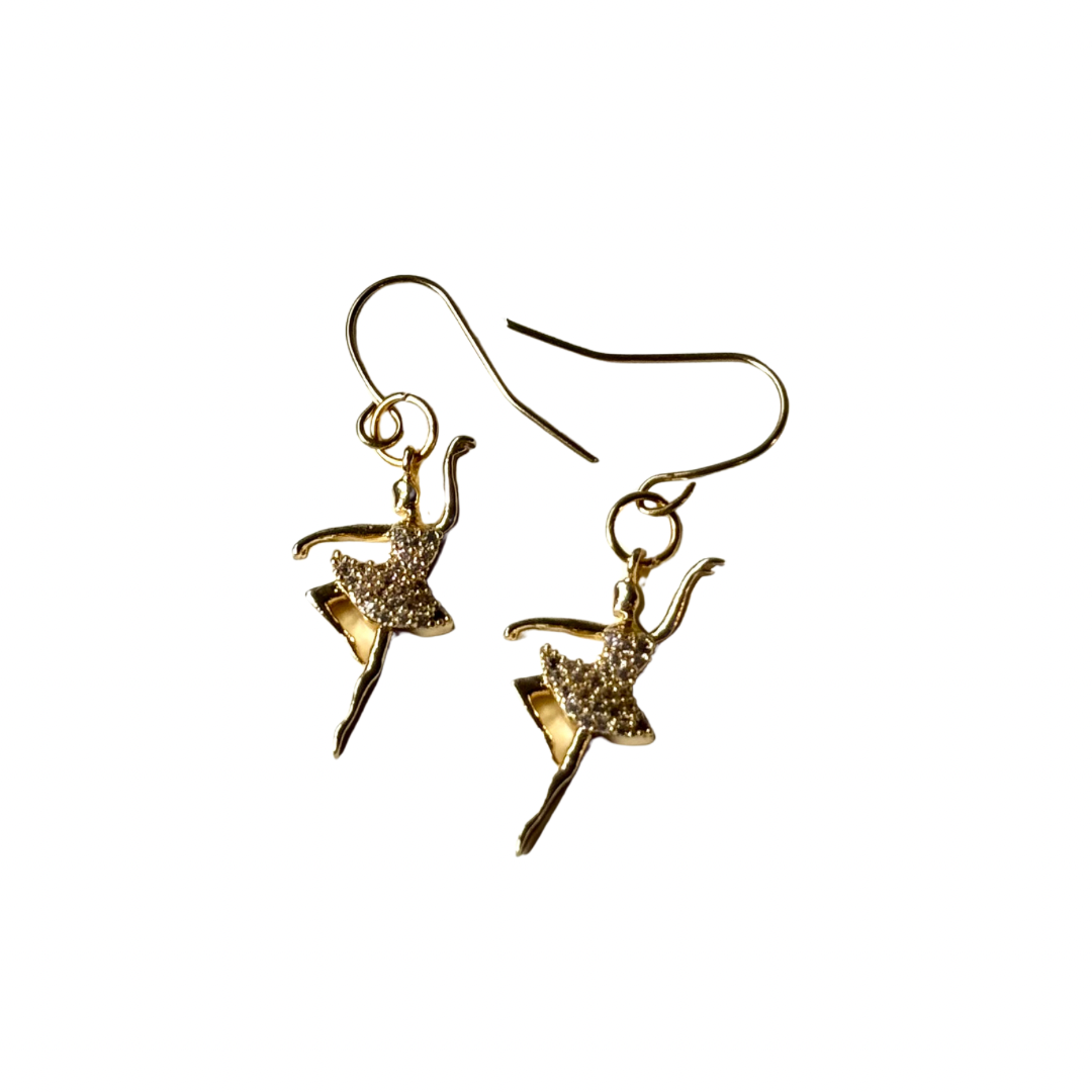 Ballerina Earrings | Gold Filled, Gifts, Dance, Sports