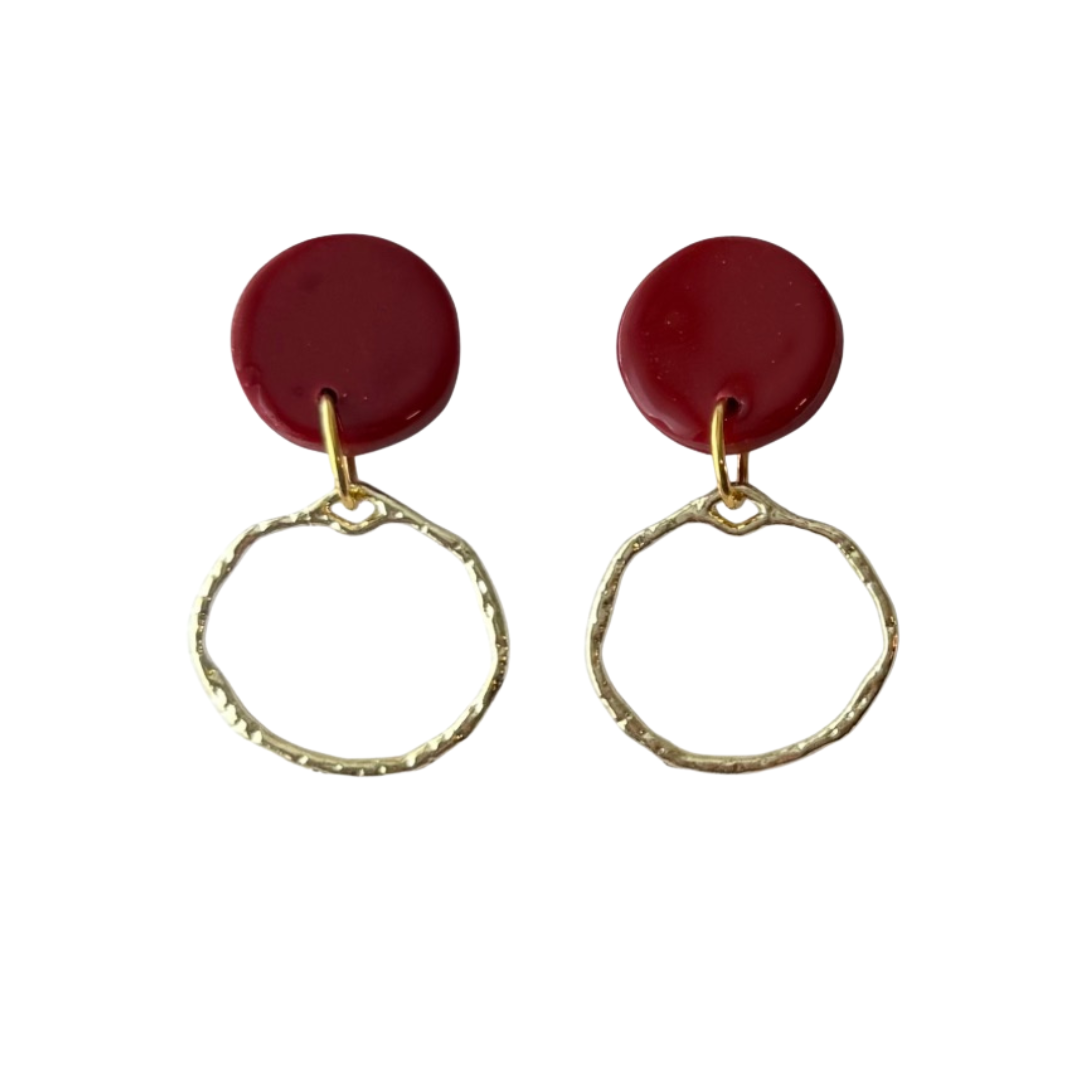 Zoie | Gameday Clay Hoop Earrings