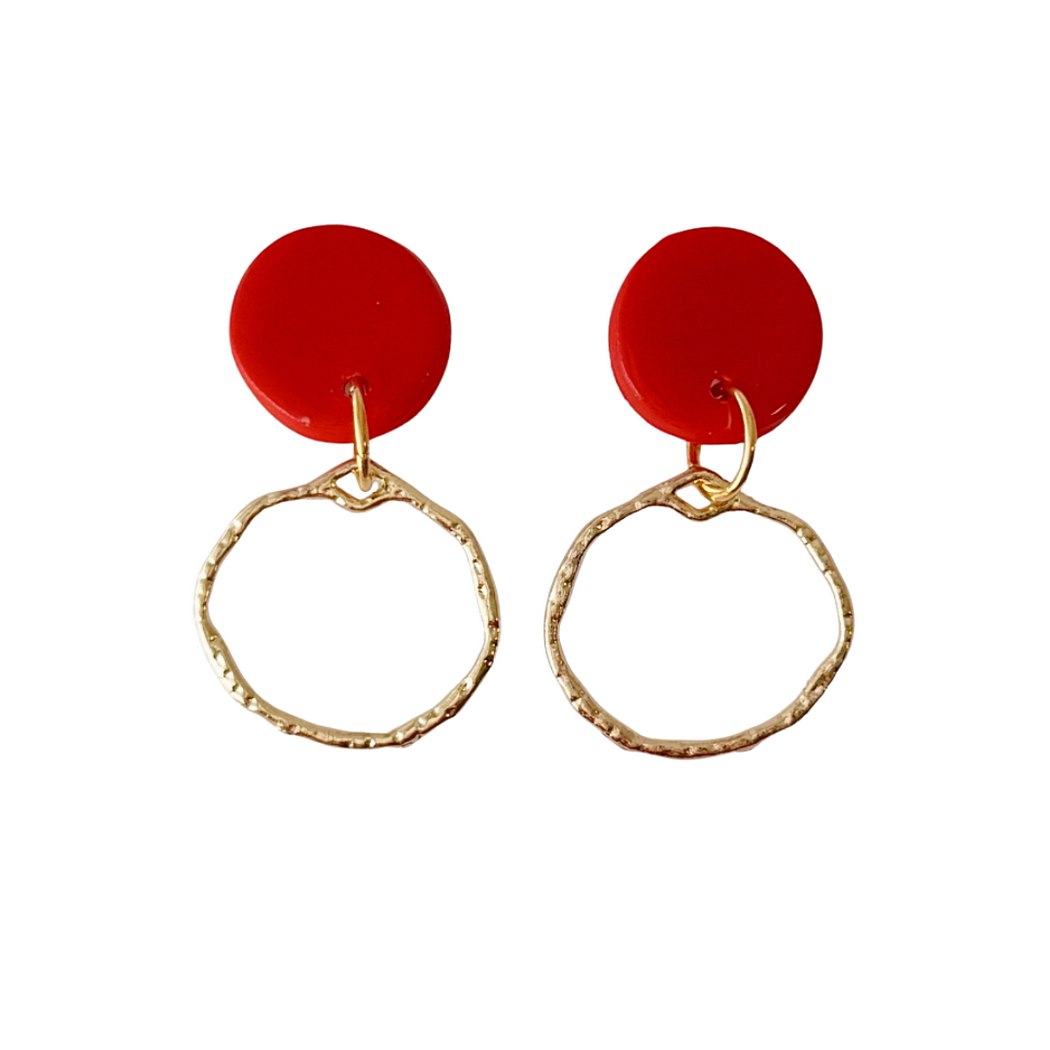 Zoie | Gameday Clay Hoop Earrings